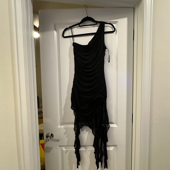 Black Ruffle Dress - Picture 3 of 3